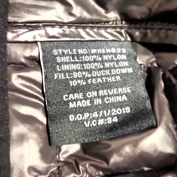 Hawke & Co Down Packable Puffer Zip Up Vest Black & Gray Men's Size Large - Picture 7 of 11